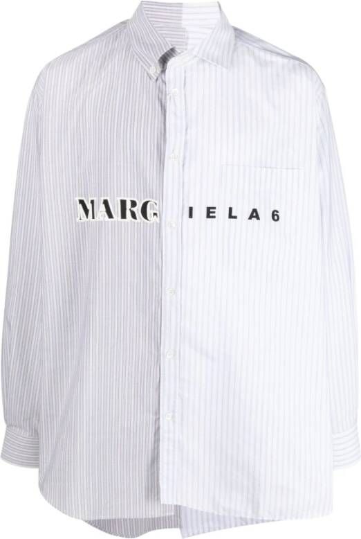 MM6 Maison Margiela Casual overhemd Wit Heren