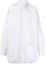 MM6 Maison Margiela Casual overhemd White Heren - Thumbnail 1