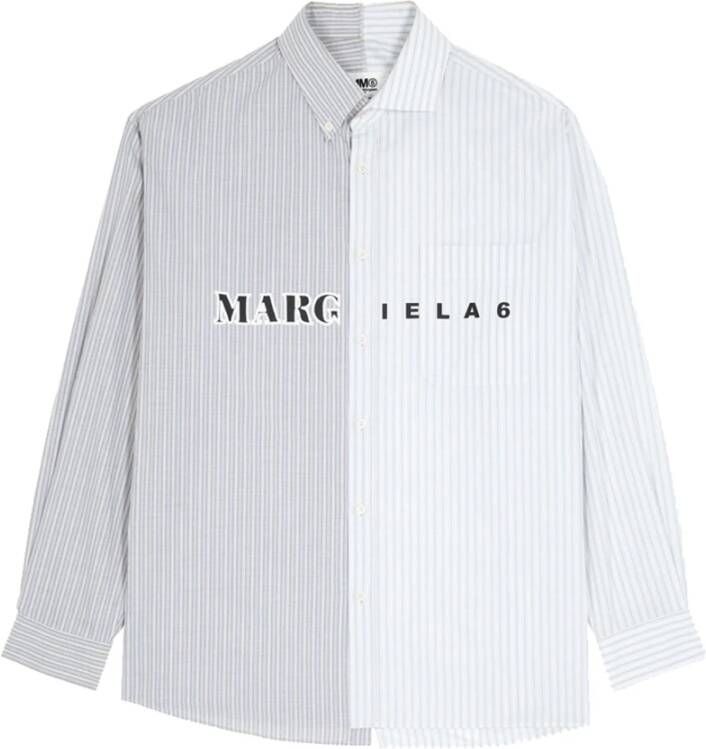 MM6 Maison Margiela Casual Shirt Wit Heren