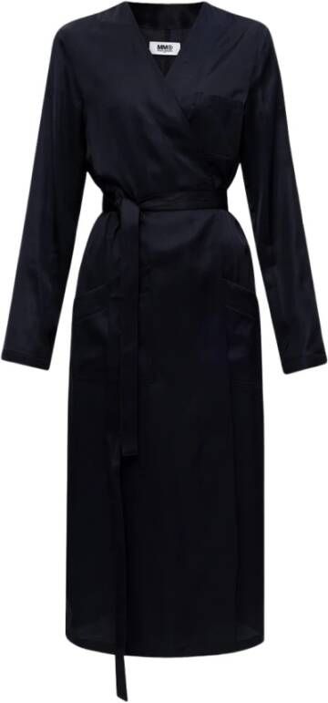 MM6 Maison Margiela Experimentele Trenchcoat Black Dames