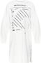 MM6 Maison Margiela Witte Casual Midi Jurk van Katoen White Dames - Thumbnail 1