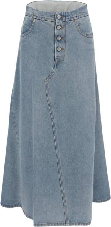 MM6 Maison Margiela Denim Skirts Blauw Dames