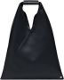 MM6 Maison Margiela Japanse Klassieke Kleine Zwarte Lederen Handtas Black Dames - Thumbnail 1