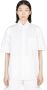 MM6 Maison Margiela Katoenen Poplin Overhemd met Knoopsluiting White Dames - Thumbnail 1