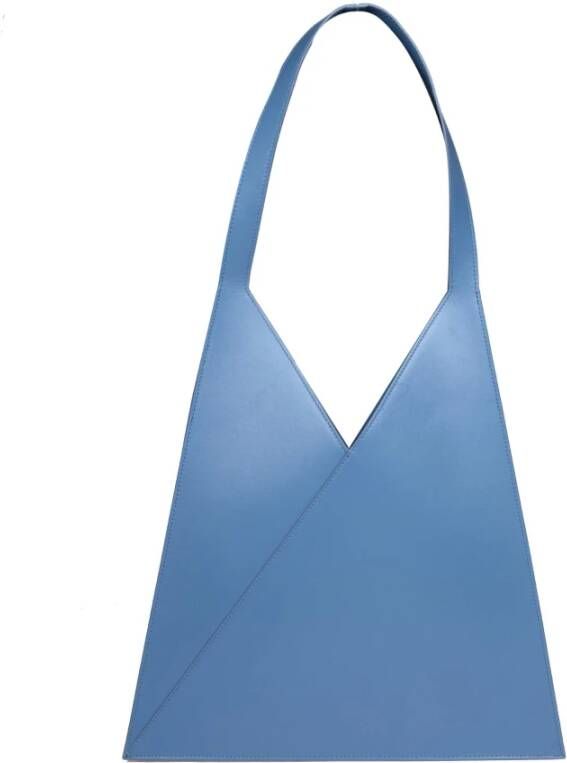 MM6 Maison Margiela Kleine Japanse tas met Sweetheart-halslijn en lange mouwen Blauw Dames