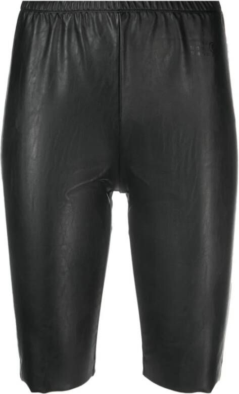 MM6 Maison Margiela Zwarte shorts van Black Dames