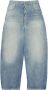 MM6 Maison Margiela High-Waist Wide-Leg Jeans van Denim Blauw Dames - Thumbnail 1