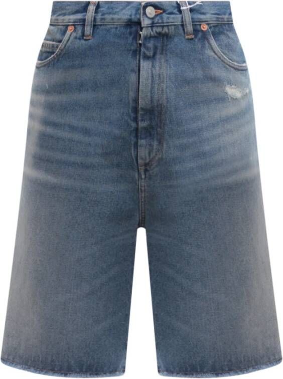 MM6 Maison Margiela Men39 Clothing Shorts Blue Ss23 Blauw Heren