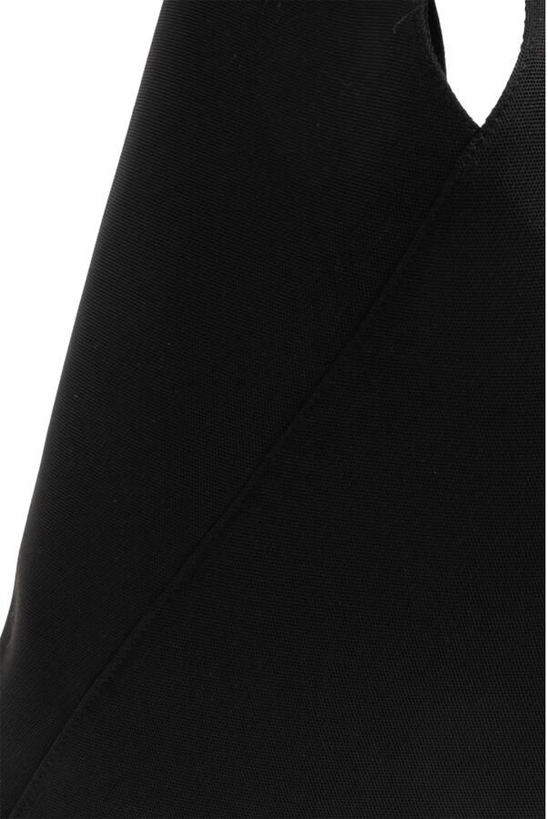 MM6 Maison Margiela Panel Gebreide Handtas met Leren Afwerking Black Dames - Foto 4