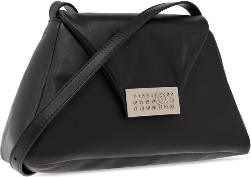 MM6 Maison Margiela Hobo bags Numeric Medium Soft Crossbody Leather Black in zwart - Foto 5