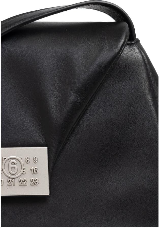 MM6 Maison Margiela Hobo bags Numeric Medium Soft Crossbody Leather Black in zwart - Foto 3