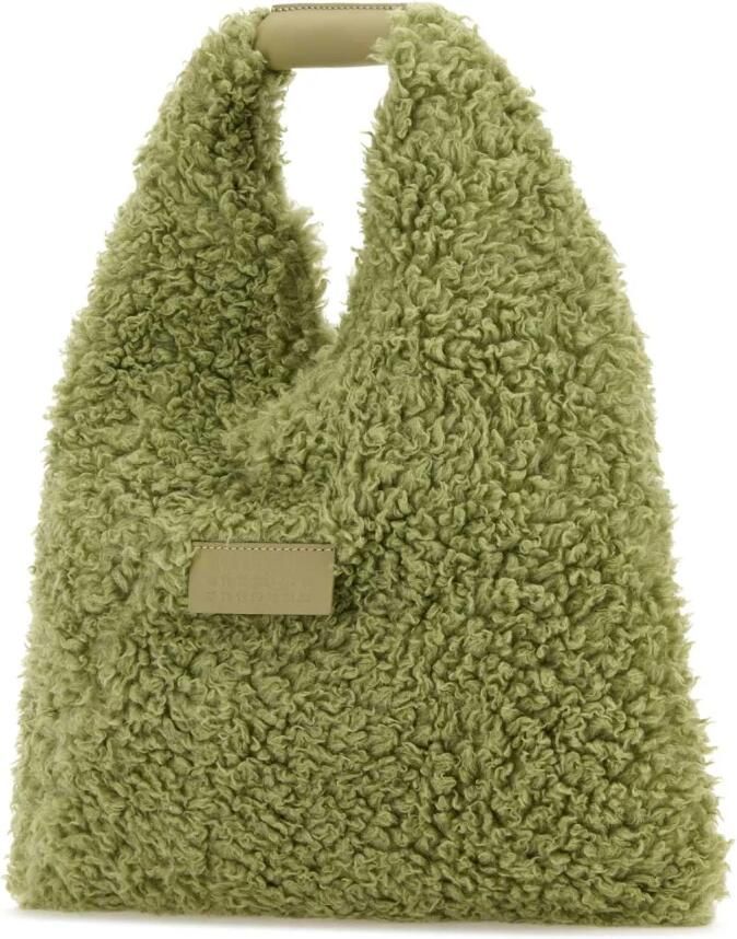MM6 Maison Margiela Shoppers Small Japanese Should Bag Polyester Green in goud - Foto 2