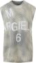MM6 Maison Margiela Oversized Mouwloze Katoenen Top met Vest Effect Beige Dames - Thumbnail 1