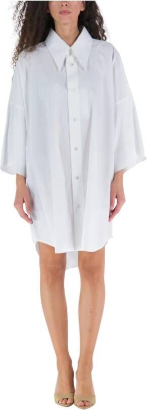 MM6 Maison Margiela Shirt Dresses White Dames