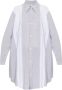 MM6 Maison Margiela CO Overhemdjurk Tijdloze stijl en comfort Blauw Dames - Thumbnail 3