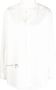 MM6 Maison Margiela Overhemd met Scallop Zoom White Dames - Thumbnail 2