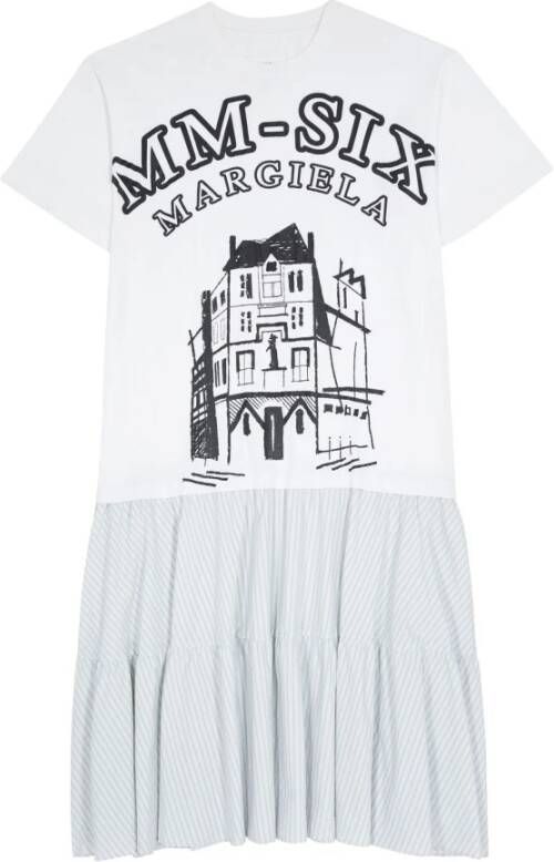 MM6 Maison Margiela Short Dresses Wit Dames
