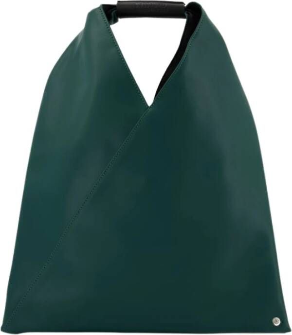 MM6 Maison Margiela Totes & shoppers Small Japanese Tote Bag Green Synthetic in groen
