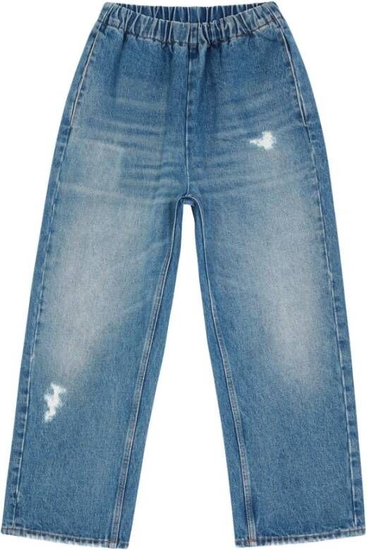 MM6 Maison Margiela Straight Jeans Blauw Dames