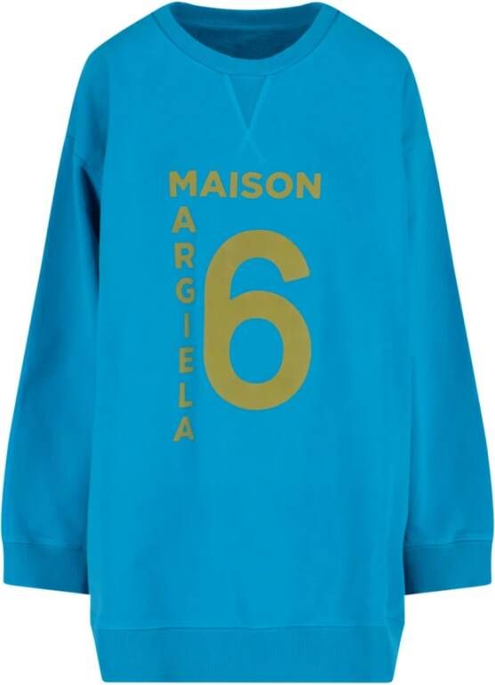 MM6 Maison Margiela Sweatshirt Blauw Dames