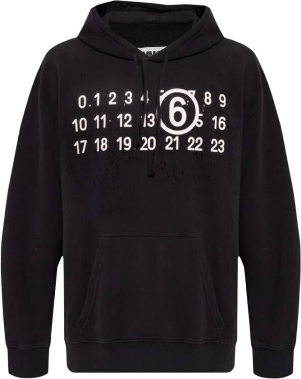 MM6 Maison Margiela Sweatshirts & Hoodies Zwart Heren