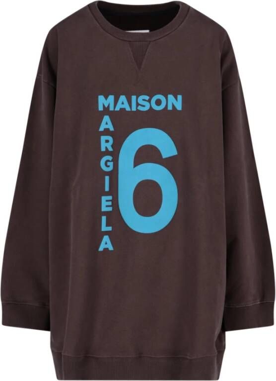 MM6 Maison Margiela Trainingsshirt Bruin Dames