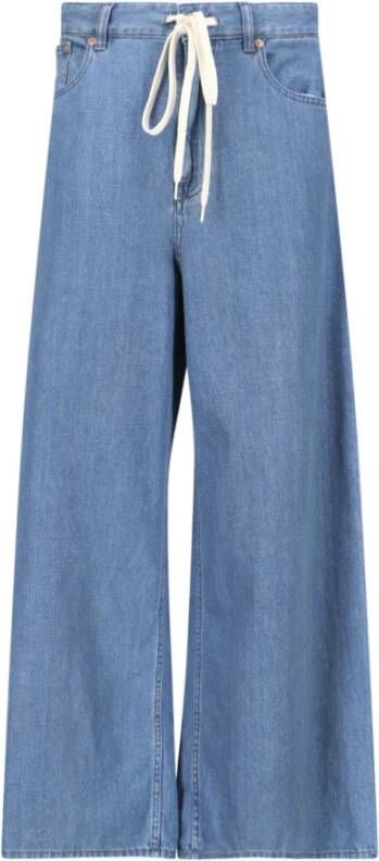MM6 Maison Margiela Wide Jeans Blauw Dames