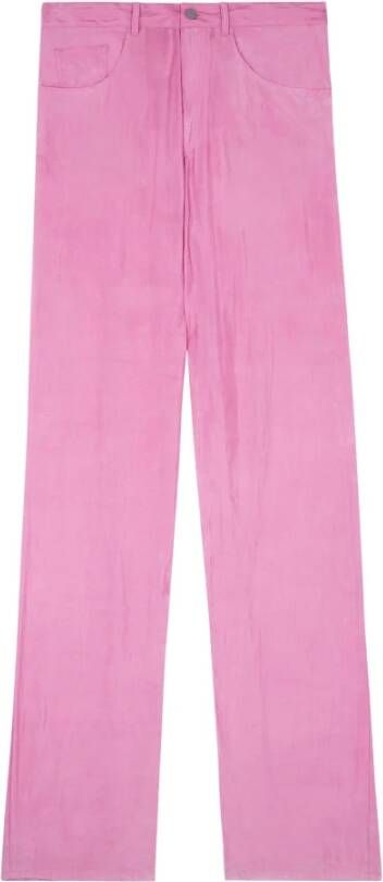 MM6 Maison Margiela Wide Trousers Roze Dames