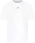 MM6 Maison Margiela T-shirt met numeriek logo en oversized pasvorm White - Thumbnail 1