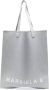 MM6 Maison Margiela Lurex Tote Bag met Jacquard Logo Gray Dames - Thumbnail 1