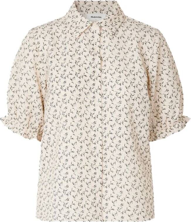 Modström Blouse korte mouw Roze Dames