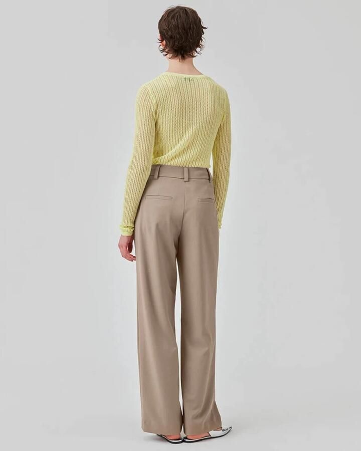 MODSTRÖM Modström Dames Broeken Ankermd Wide Pants Beige - Foto 2