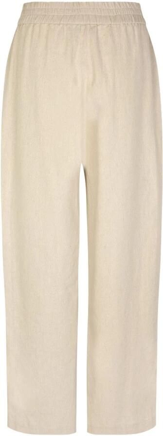 Modström Beige Linnen Wijde Pijpenbroek Honor Beige Dames - Foto 7
