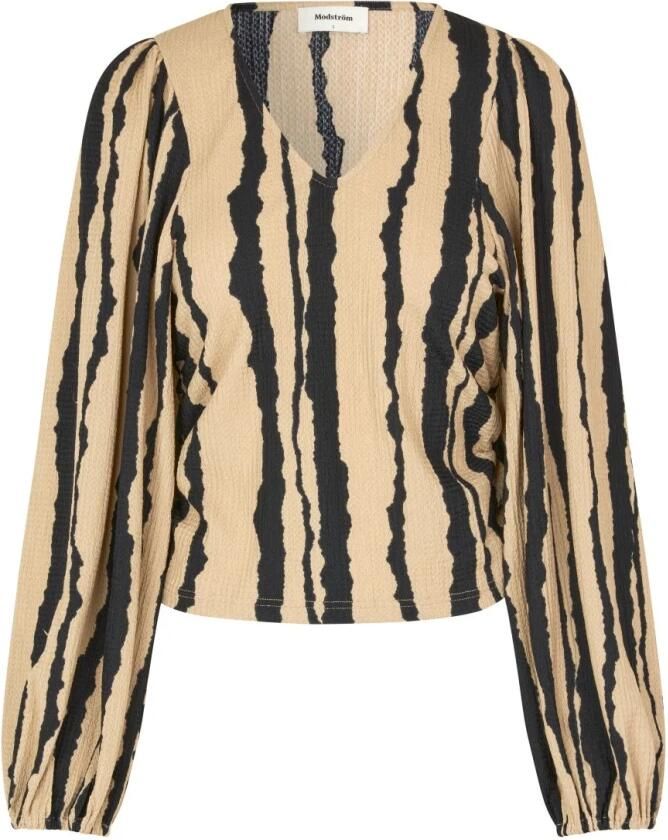 MODSTRÖM Modström Dames Blouses Harlandmd Print Top Beige - Foto 5