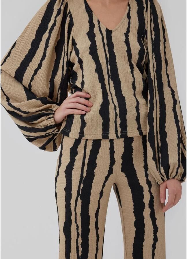 MODSTRÖM Modström Dames Blouses Harlandmd Print Top Beige