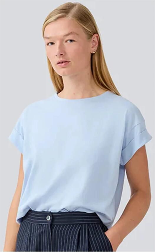 MODSTRÖM Modström Dames Tops & T-shirts Brazilmd Short T-shirt Lichtblauw - Foto 2