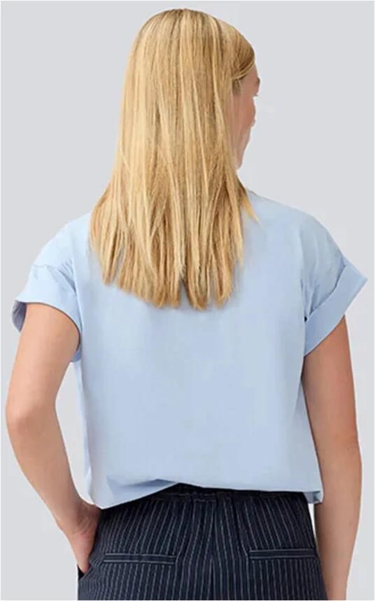 MODSTRÖM Modström Dames Tops & T-shirts Brazilmd Short T-shirt Lichtblauw