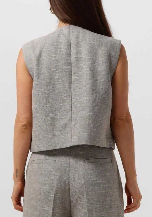 Modström Gestructureerd vest met voorzakken Gray Dames - Foto 7