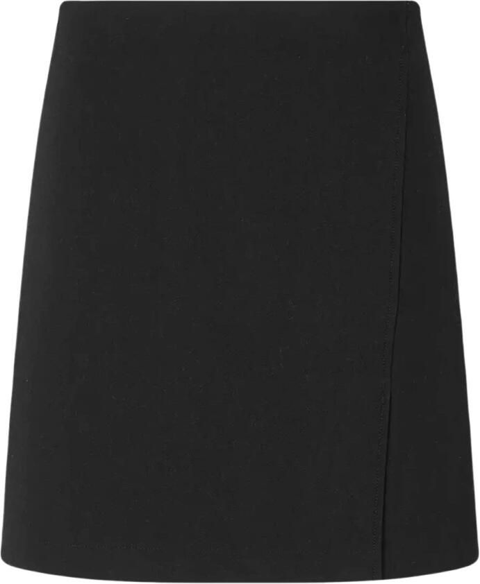 Modström Zwarte Minirok met Voorsplit Black Dames - Foto 2