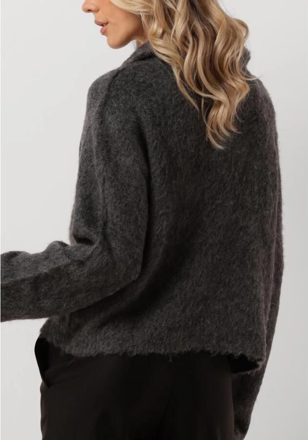 MODSTRÖM Modström Dames Truien & Vesten Kanemd Zip T-neck Donkergrijs - Foto 2