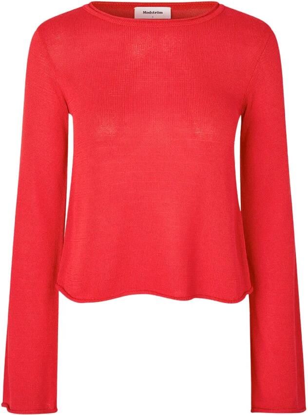 MODSTRÖM Modström Dames Tops & T-shirts Ivonnemd Flared O-neck Rood - Foto 7