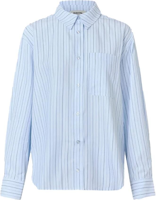 MODSTRÖM Modström Dames Blouses Millemd Stripe Shirt Lichtblauw - Foto 10