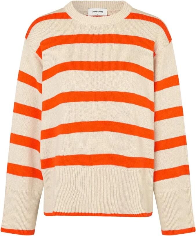 MODSTRÖM Modström Dames Truien & Vesten Corbinmd Stripe O-neck Zand - Foto 6