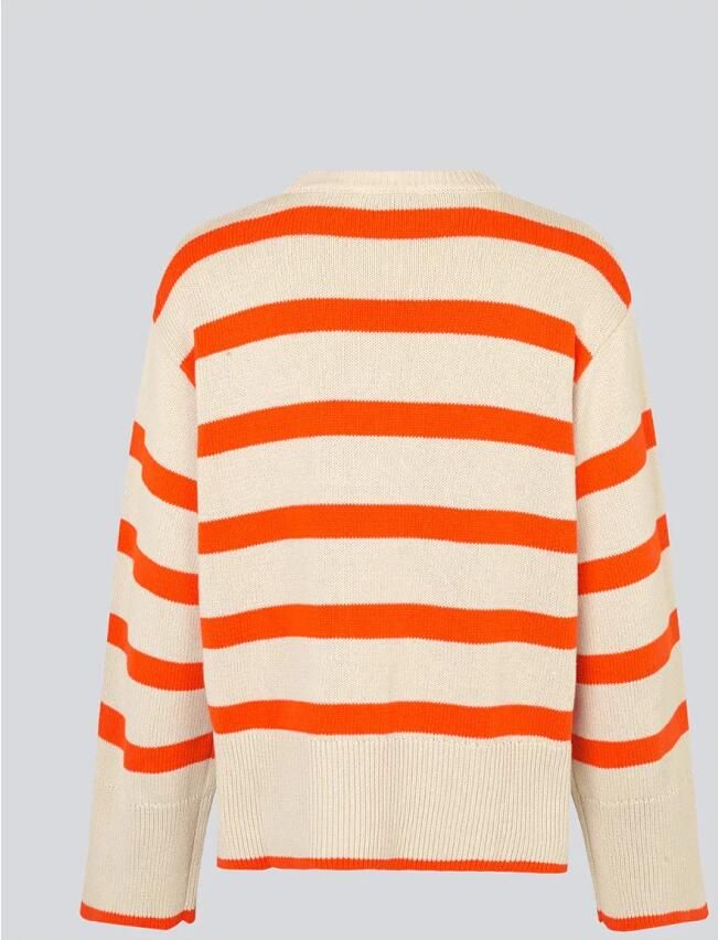 MODSTRÖM Modström Dames Truien & Vesten Corbinmd Stripe O-neck Zand - Foto 5