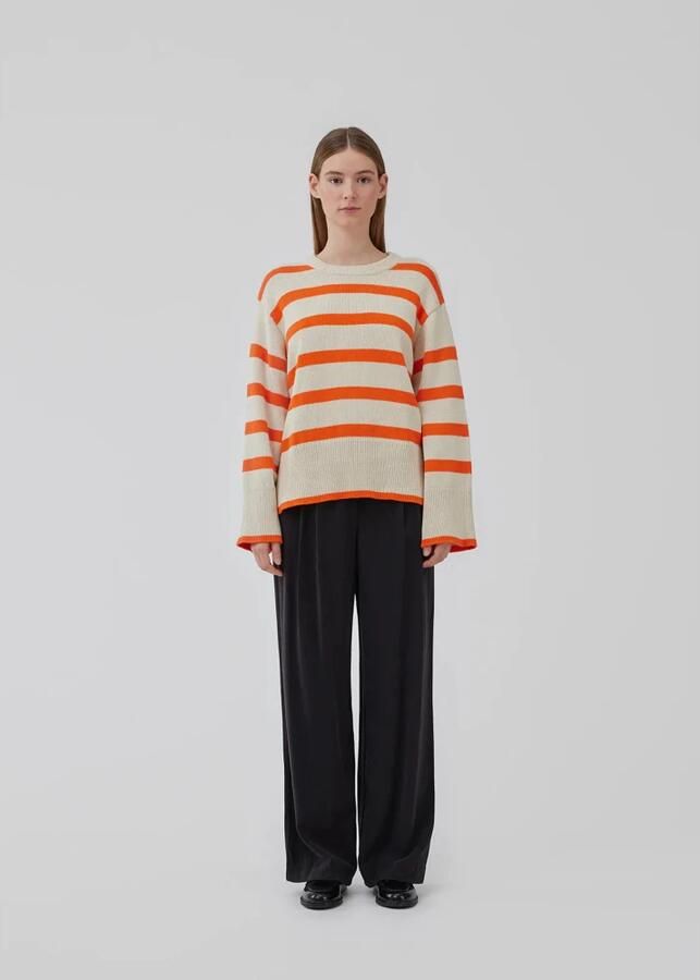 MODSTRÖM Modström Dames Truien & Vesten Corbinmd Stripe O-neck Zand