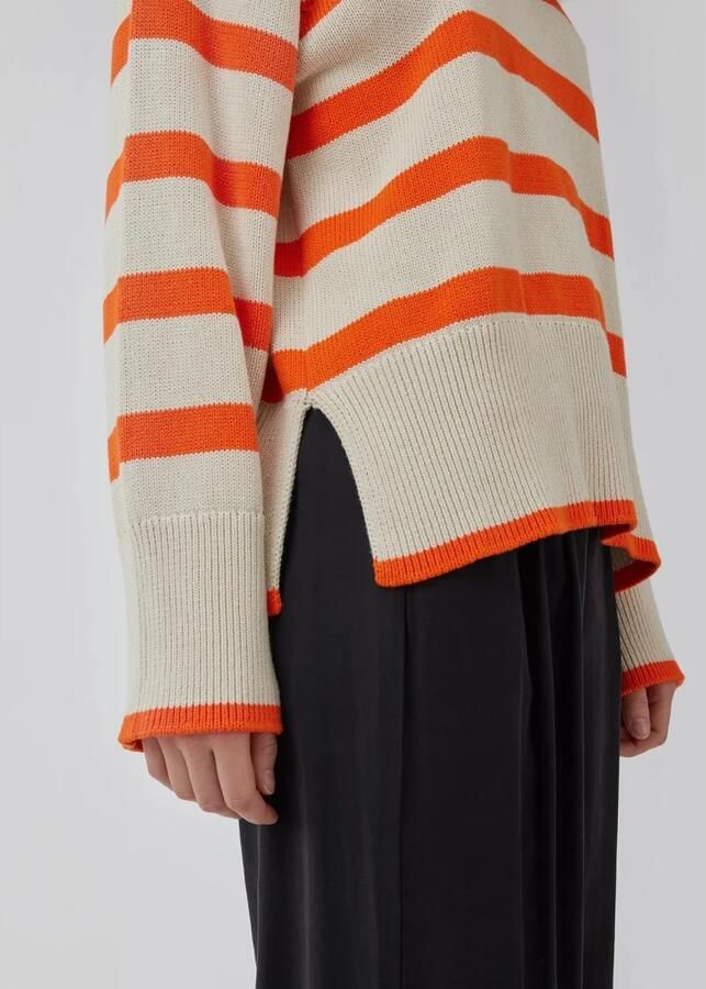 MODSTRÖM Modström Dames Truien & Vesten Corbinmd Stripe O-neck Zand - Foto 2