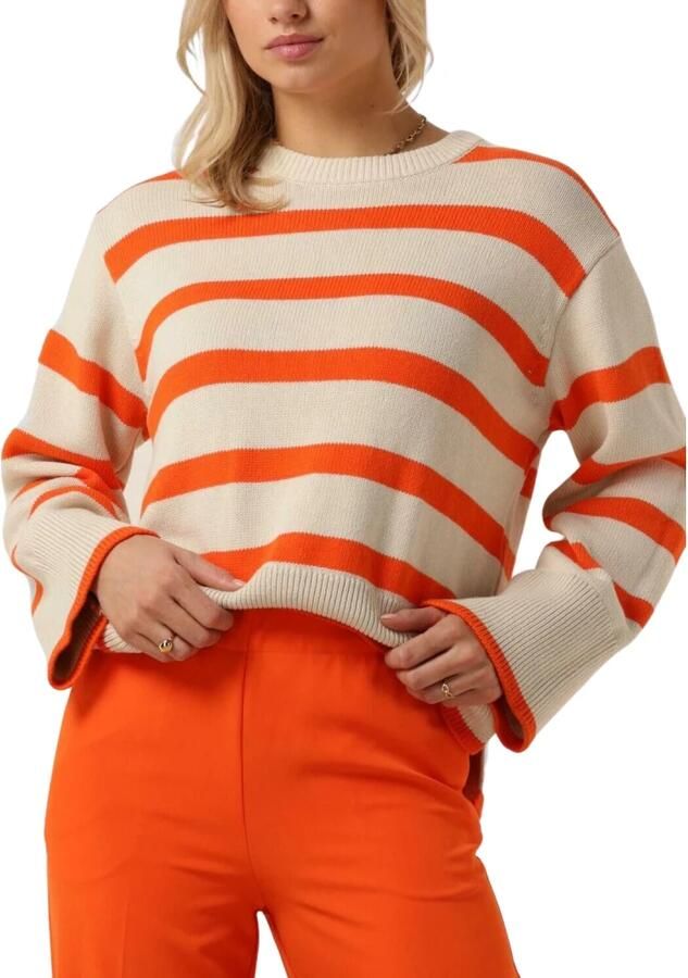 MODSTRÖM Modström Dames Truien & Vesten Corbinmd Stripe O-neck Zand - Foto 7