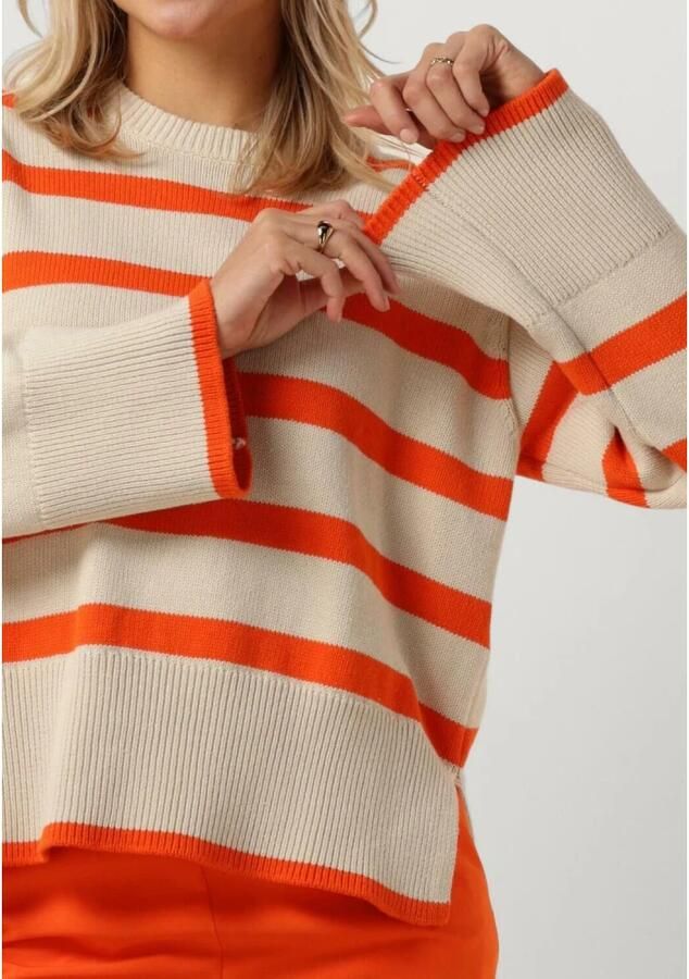 MODSTRÖM Modström Dames Truien & Vesten Corbinmd Stripe O-neck Zand - Foto 3