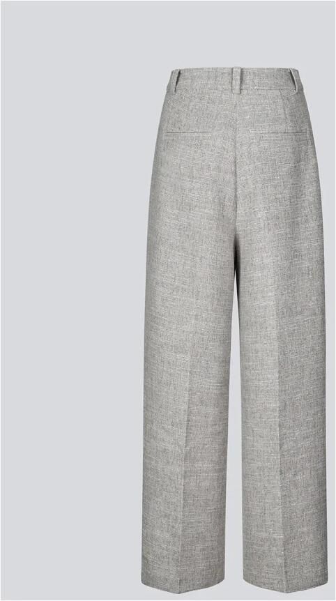 Modström Gestructureerde wijde pijp pakbroek Gray Dames - Foto 6