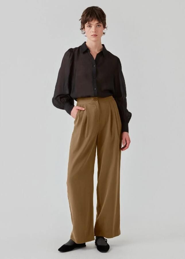Modström FanyaMD Broek Stijlvol en Comfortabel Bruin Dames - Foto 2